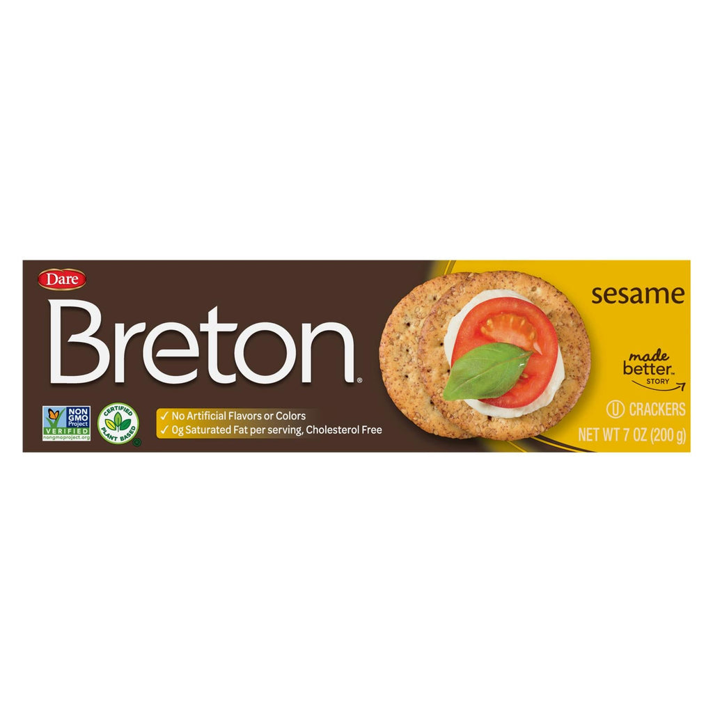 Breton/Dare Sesame Crackers, 7 Oz (Case of 12)