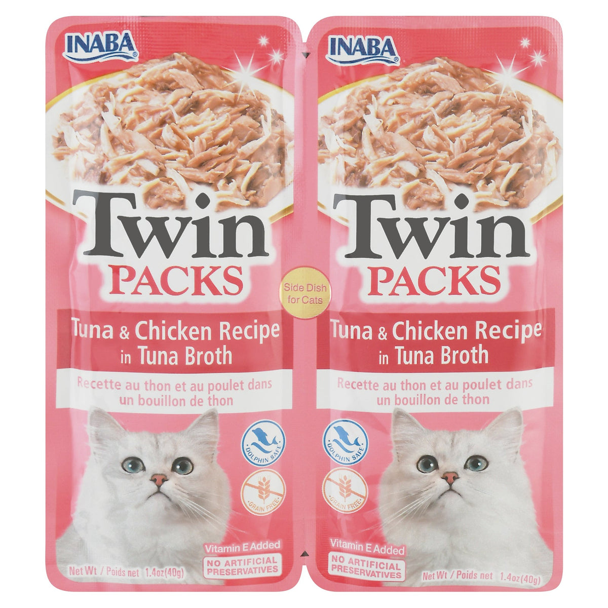 Inaba Cat Food Chicken Tuna Twin, Case of 8 - 2.8 oz