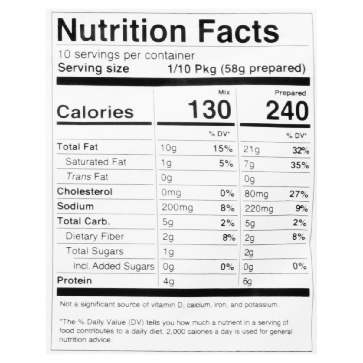 Miss Jones Baking Co. Keto Gluten Free Cornbread Mix, 7.4 oz (Case of 6)
