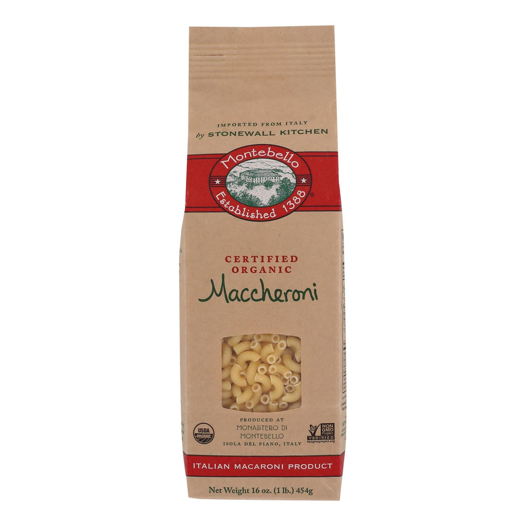 Montebello Maccheroni Pasta, 16 oz (Case of 12)
