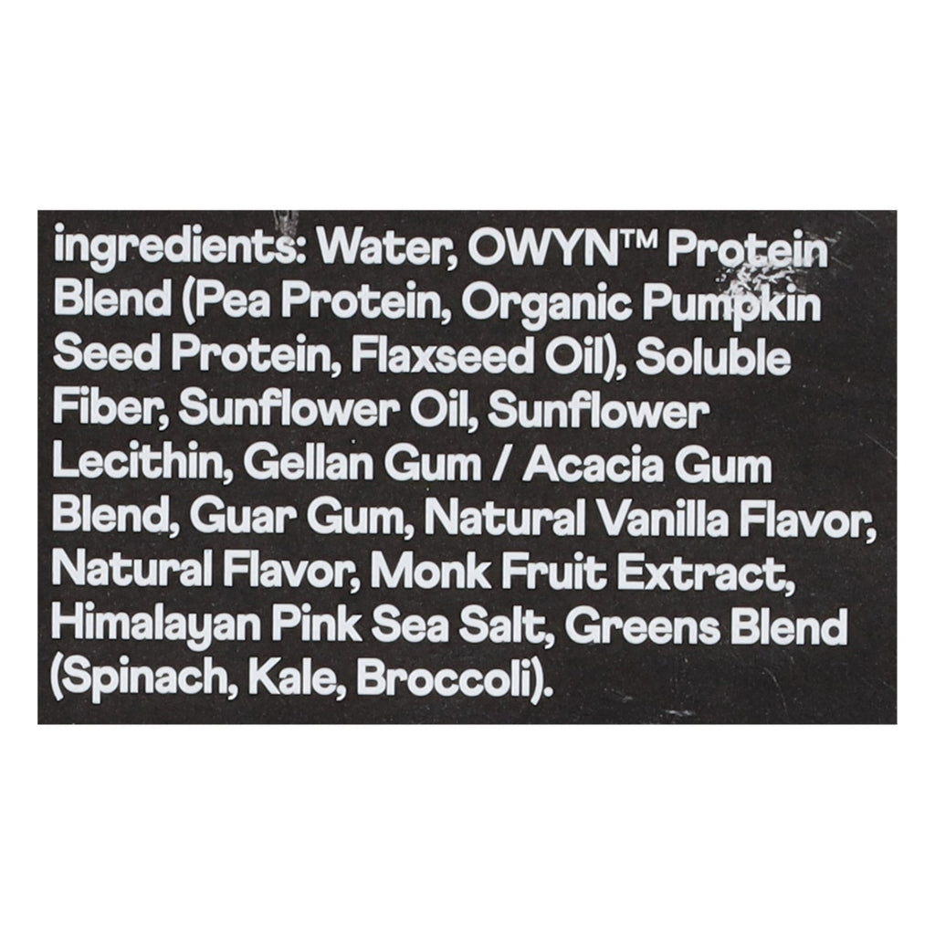 Only What You Need Vanilla Elite Plant-Based Protein Drink, 11.15 oz
