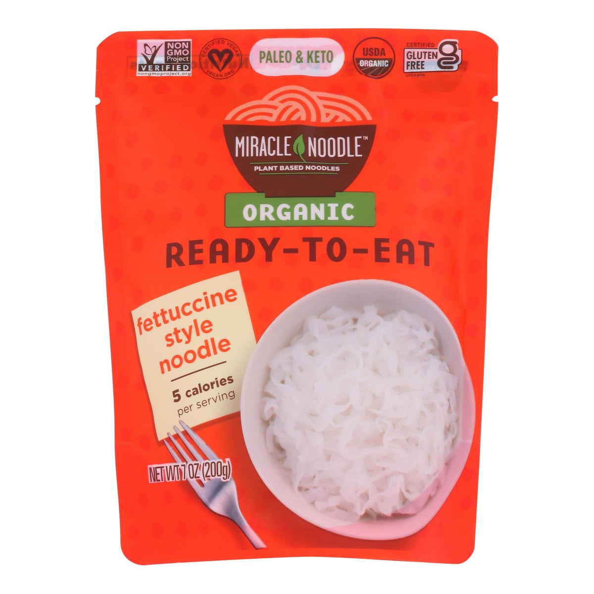 Miracle Noodle Fettucine Noodles | Case of 6 - 7 oz