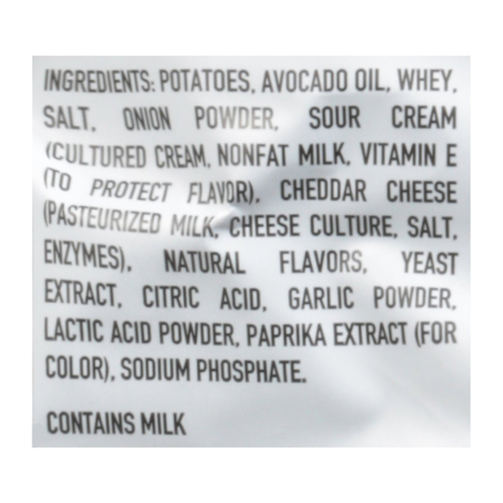 Boulder Canyon Cheddar Sour Cream Avocado Oil Chips, 6 oz (Case of 12)