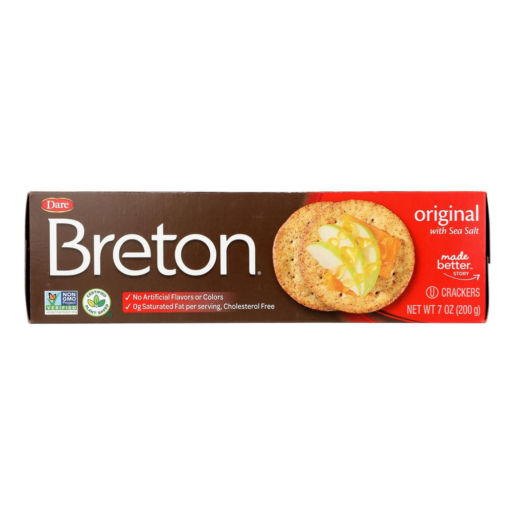Dare Breton Original Crackers, 7 oz (Case of 12)