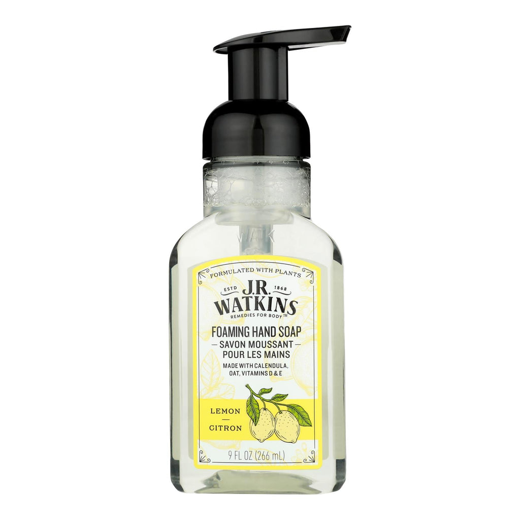 J.R. Watkins Hand Soap Foam Lemon - 9 Foz, Case of 3