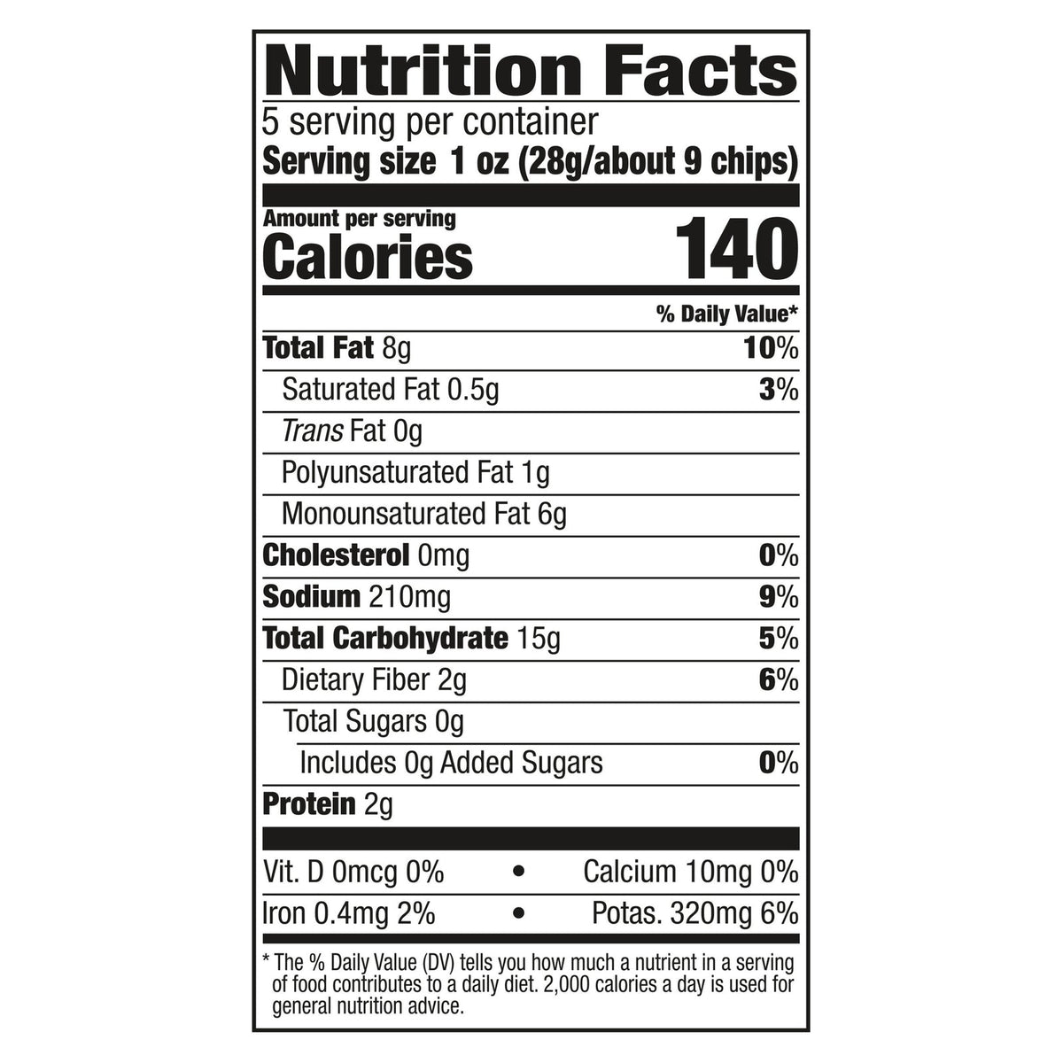 Kettle Brand Krinkle Truff Sea Salt Chips - 5 Oz (Case of 15)
