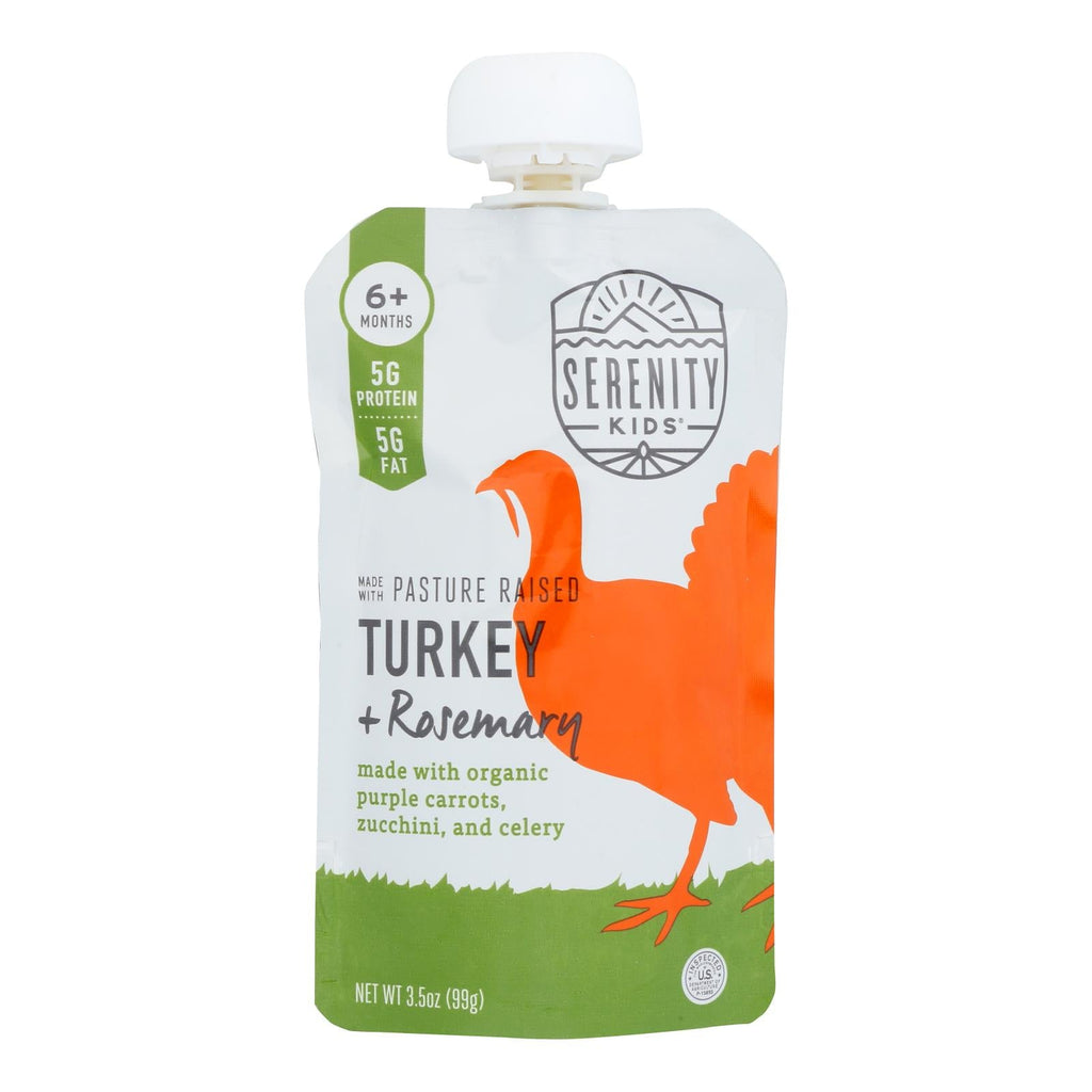 Serenity Kids Pouch Turkey Rosemary, 3.5 Oz (Case of 6)