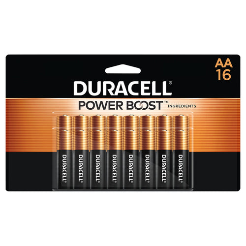 "Duracell Buttery Alkaline AA Batteries 1.5V - Case of 12 (16 Count)"