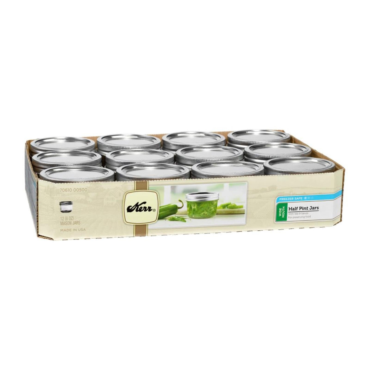 Kerr Wide Mouth Jars 8oz - 1-12 Count Case