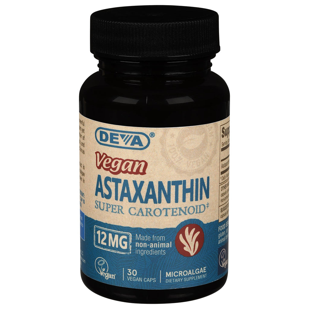 Deva Vegan Vitamins - Astaxanthin 12 Mg - 30 Vegan Capsules