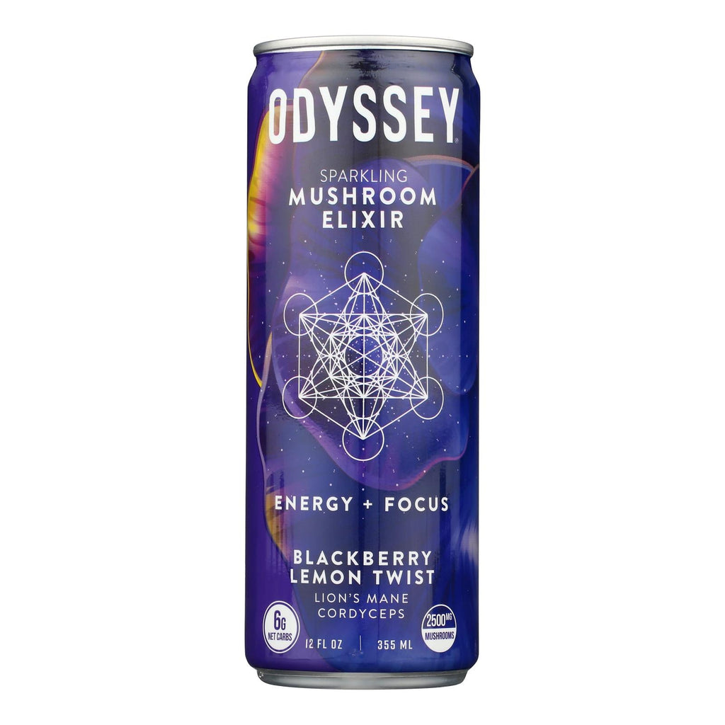 Odyssey Sparkling Energy Blackberry Lemon - 12-Pack (12 Fl Oz. Each)