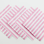 Classic Pink Stripe Paper Napkin