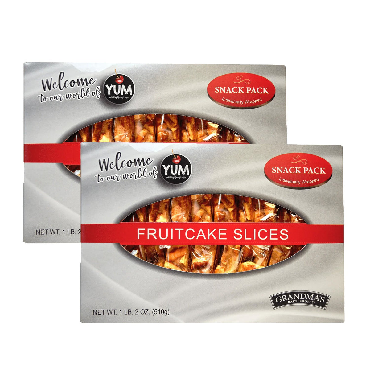 SALE | Grandma's Fruitcake Slices | Pack of 2 | 22 Slices | 18 oz | Beatrice Bakery