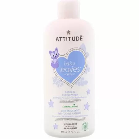 Attitude Baby Bubble Wash Night  16 Oz