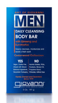 Giovanni Cleansing Body Bar for Men Cedarwood, 5 oz