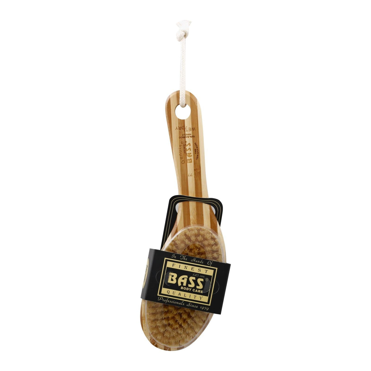 Bass Brushes - Short Handle Wild Boar Brush