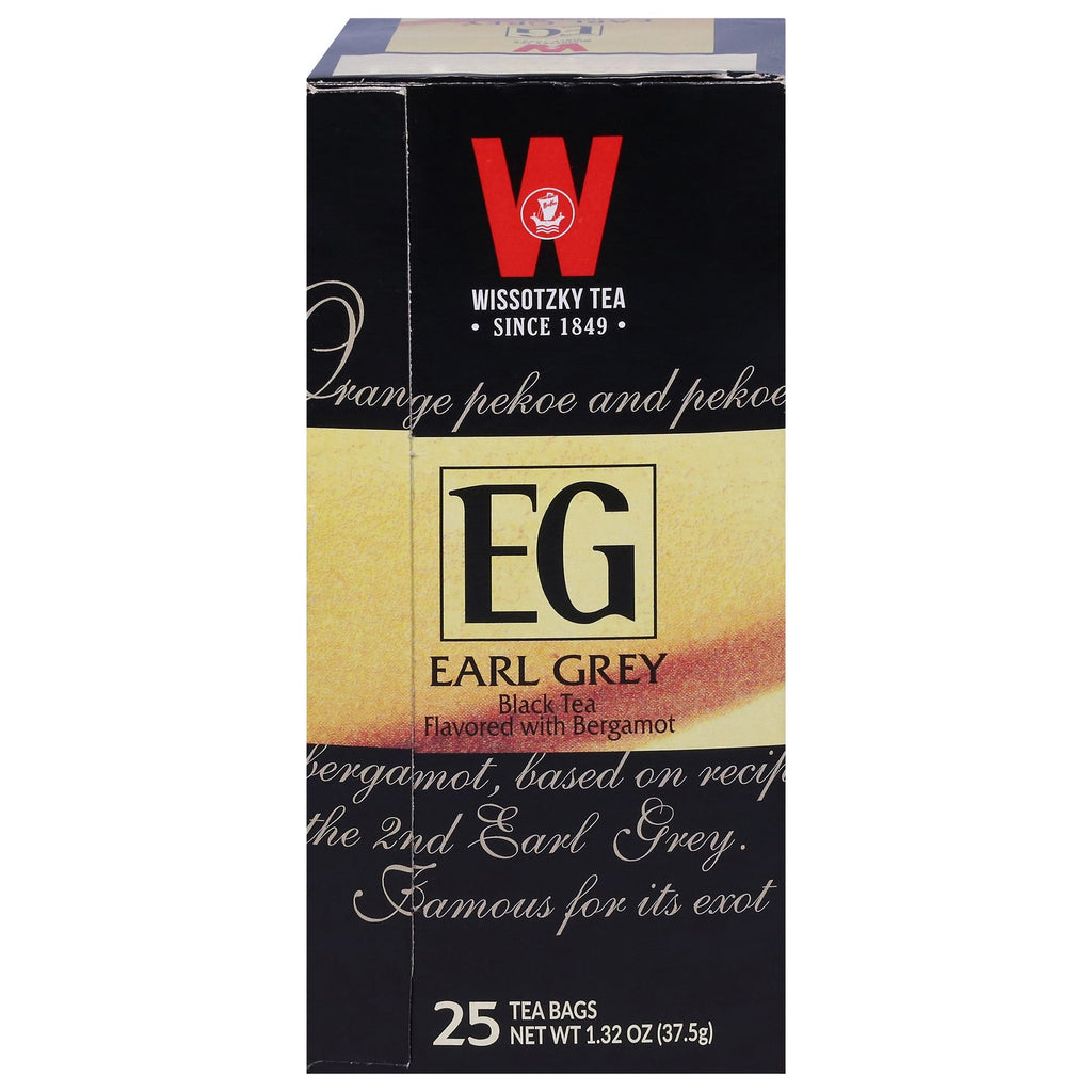 Wissotzky Earl Grey Black Tea, 25 ct (Case of 12)