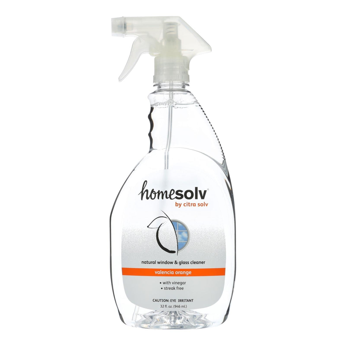 Citra Solv Natural Valencia Orange Window & Glass Cleaner, 32 fl oz (Case of 6)