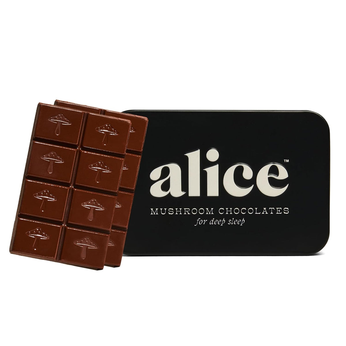 Alice Chocolate Nightcap – Sleep-Supporting Organic Dark Chocolate, Case of 4-2.7 Oz