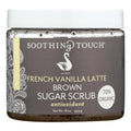 Soothing Touch French Vanilla Latte Brown Sugar Scrub - Hydrating Ayurvedic Skin Care, 16 oz