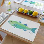 Sea Foam Bass Placemat | Ocean-Inspired