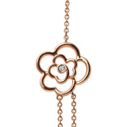 18k rose gold 1/2 cttw diamond and freshwater pearl double strand necklace bijoux-nyc direct