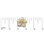 18k rose gold diamond and freshwater pearl blossom stud earrings bijoux-nyc direct