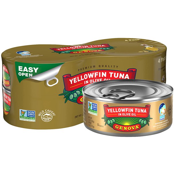 Genova Yellowfin Tuna in Olive Oil, 5 oz (Case of 12)