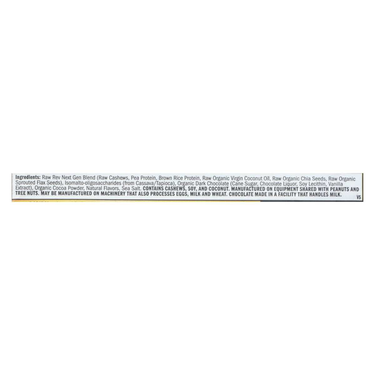 Raw Rev GLO Double Chocolate Brownie Batter Bar, 1.6 Oz - Case of 12