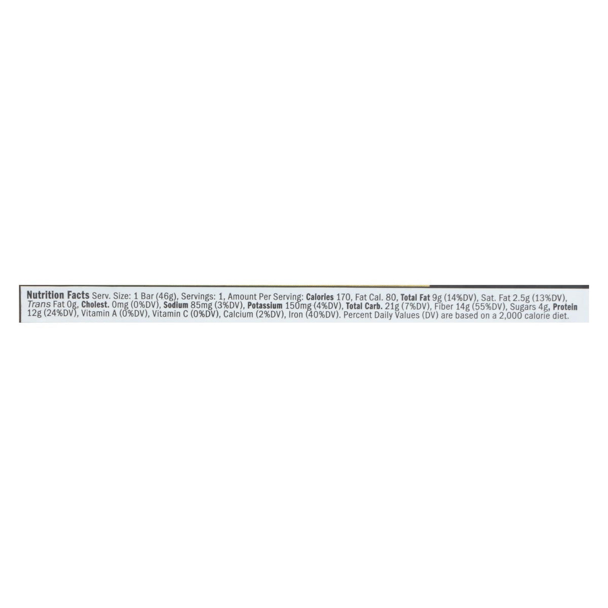 Raw Rev GLO Double Chocolate Brownie Batter Bar, 1.6 Oz - Case of 12