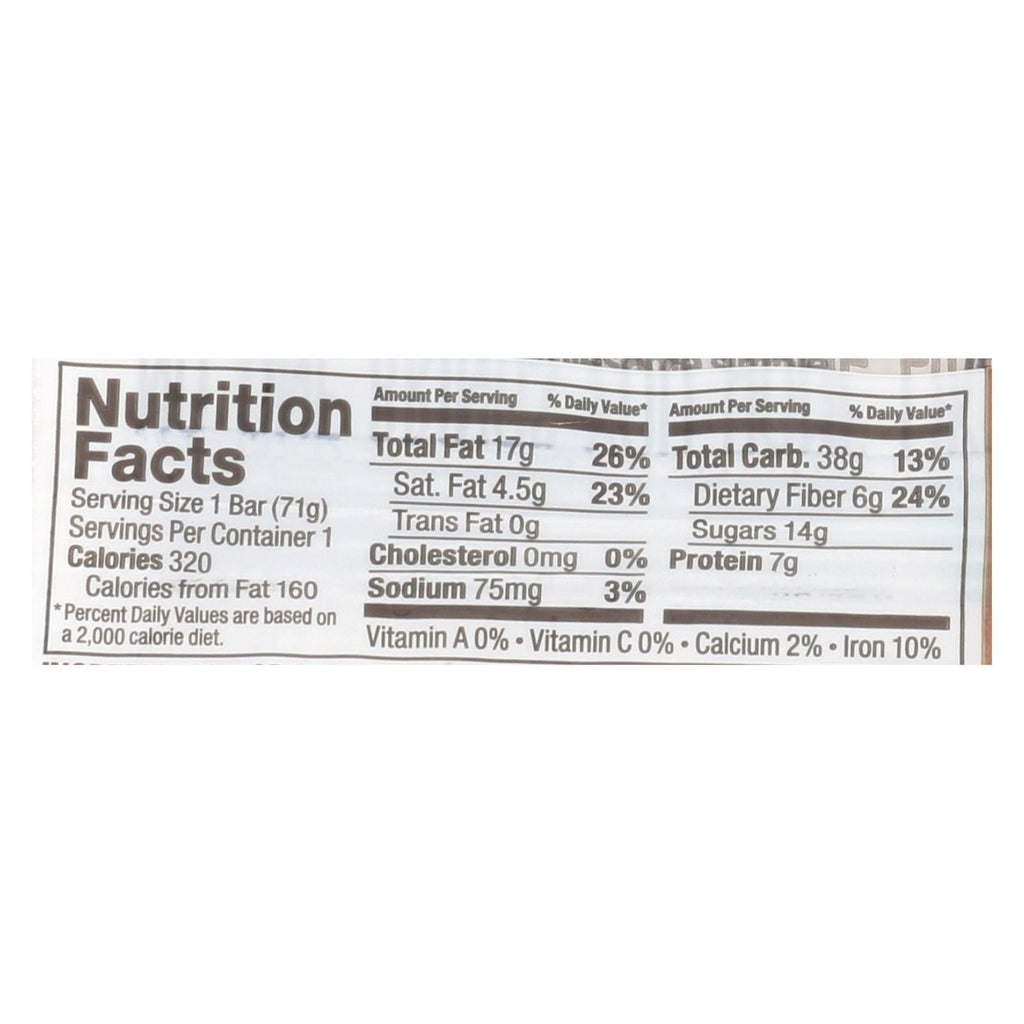 Bobo's Oat Bars - Peanut Butter Filled Chocolate Chip - 2.5 Oz, Case of 12 Bars