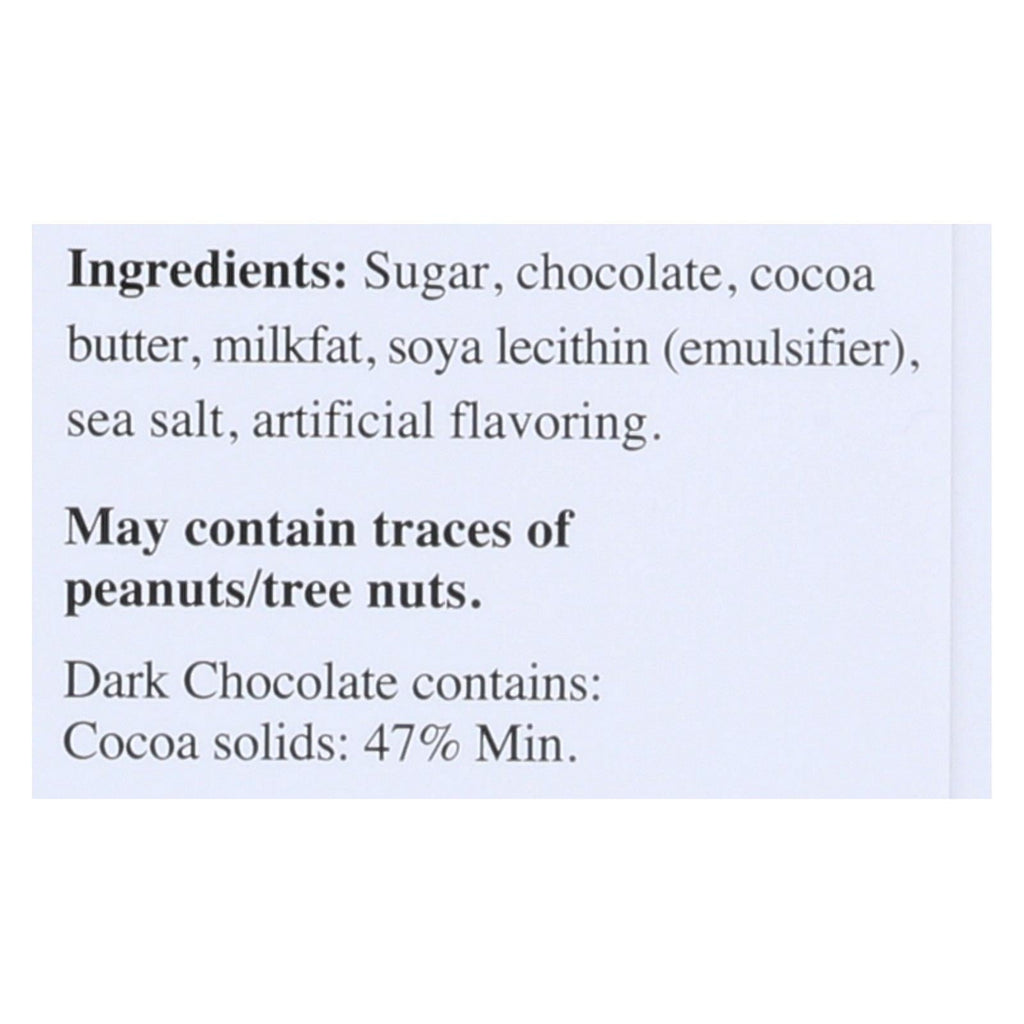Lindt Chocolate Bar - Dark Chocolate - 47% Cocoa - Excellence - Touch of Sea Salt - 3.5 Oz Bars - 12 Pack Case