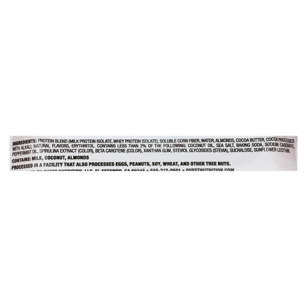 Quest Bar - Mint Chocolate Chunk - 2.12 Oz - 12 Pack