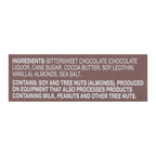 Endangered Species Natural Chocolate Bar - 72% Dark Cocoa - Sea Salt & Almonds - 3 Oz Bar (Case of 12)
