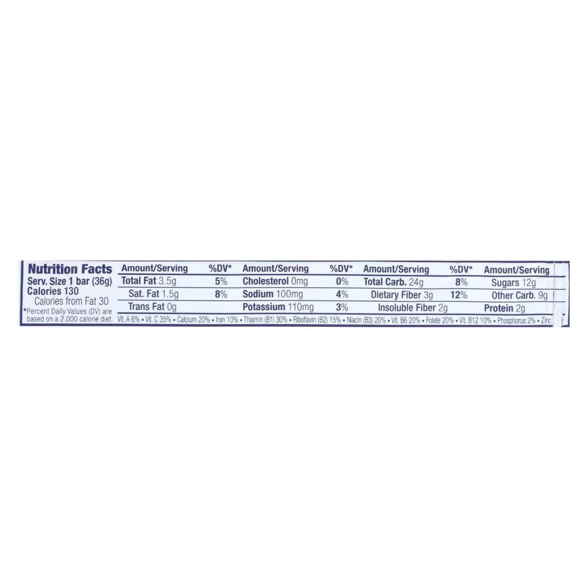 Clif Bar Zbar Organic Chocolate Chip - Case of 18, 1.27 Oz.