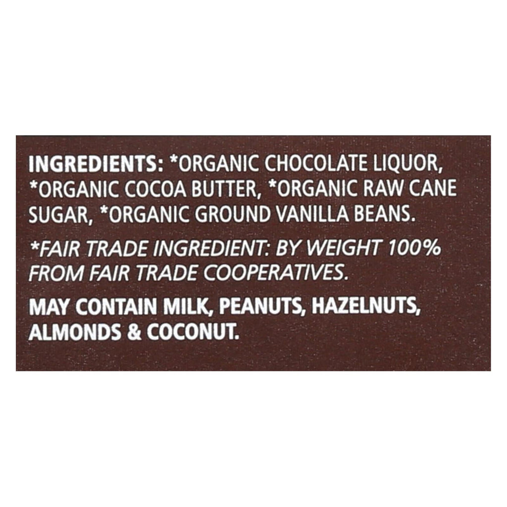 Equal Exchange Organic Chocolate Bar - Extreme Dark - 2.8 Oz, Pack of 12