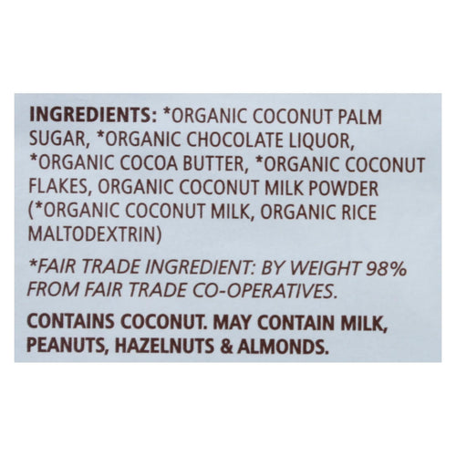 "Equal Exchange Dark Chocolate Coconut Bars - 12 Pack - 2.8 Oz Each"