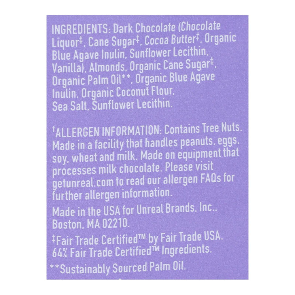 Unreal Dark Chocolate Almond Butter Cups - 6 Pack (1.5oz Bags)