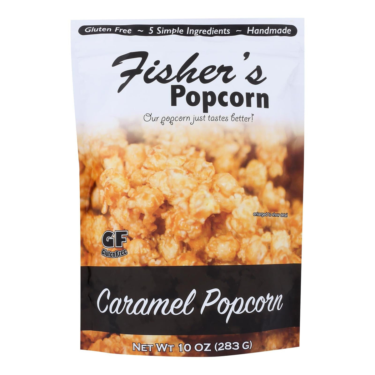 Fisher's Popcorn Caramel Popcorn, 10 oz (Case of 6)