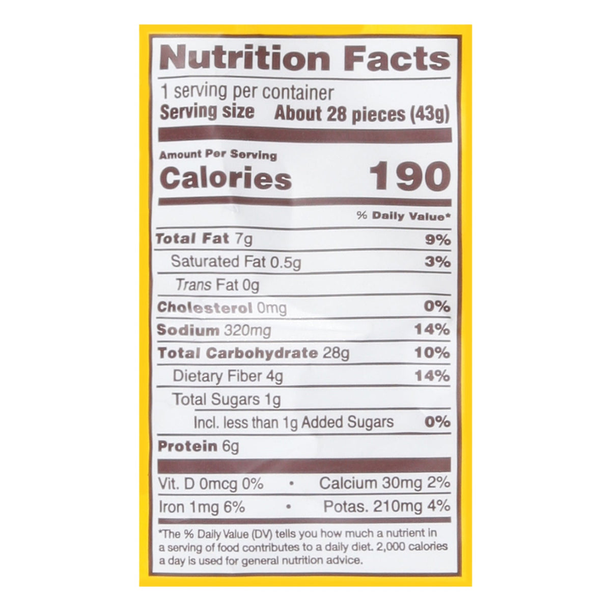 Hippeas Nacho Vibes Chickpea Puff - 6-1.5 Ounce Case