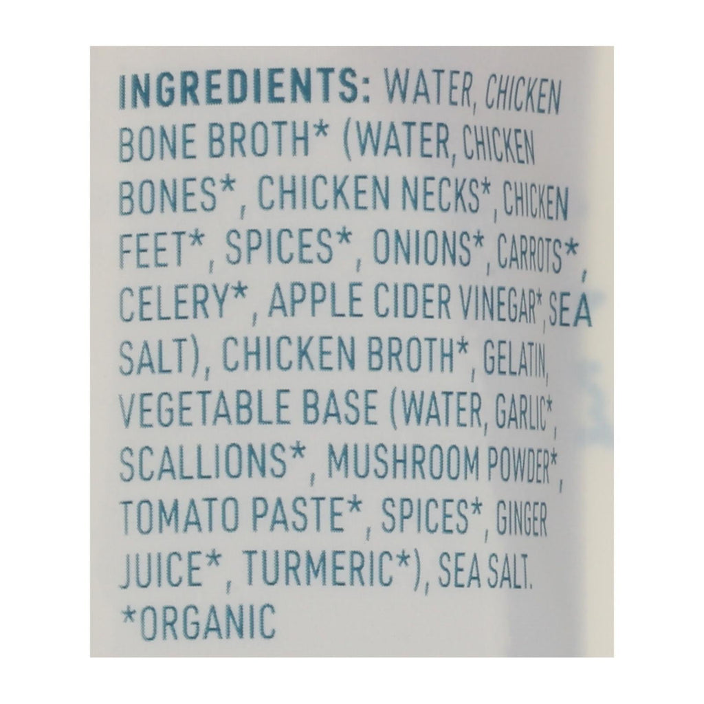 Bare Bones Organic Chicken Classic Bone Broth, 16 fl oz (Case of 8)