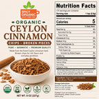 Organic Ceylon Cinnamon Chips – For Tea, Grinding & Mulling