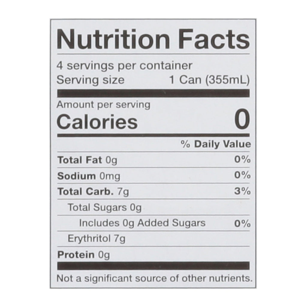 Virgil's Zero Sugar Root Beer, 4 x 12 fl oz (Case of 6)