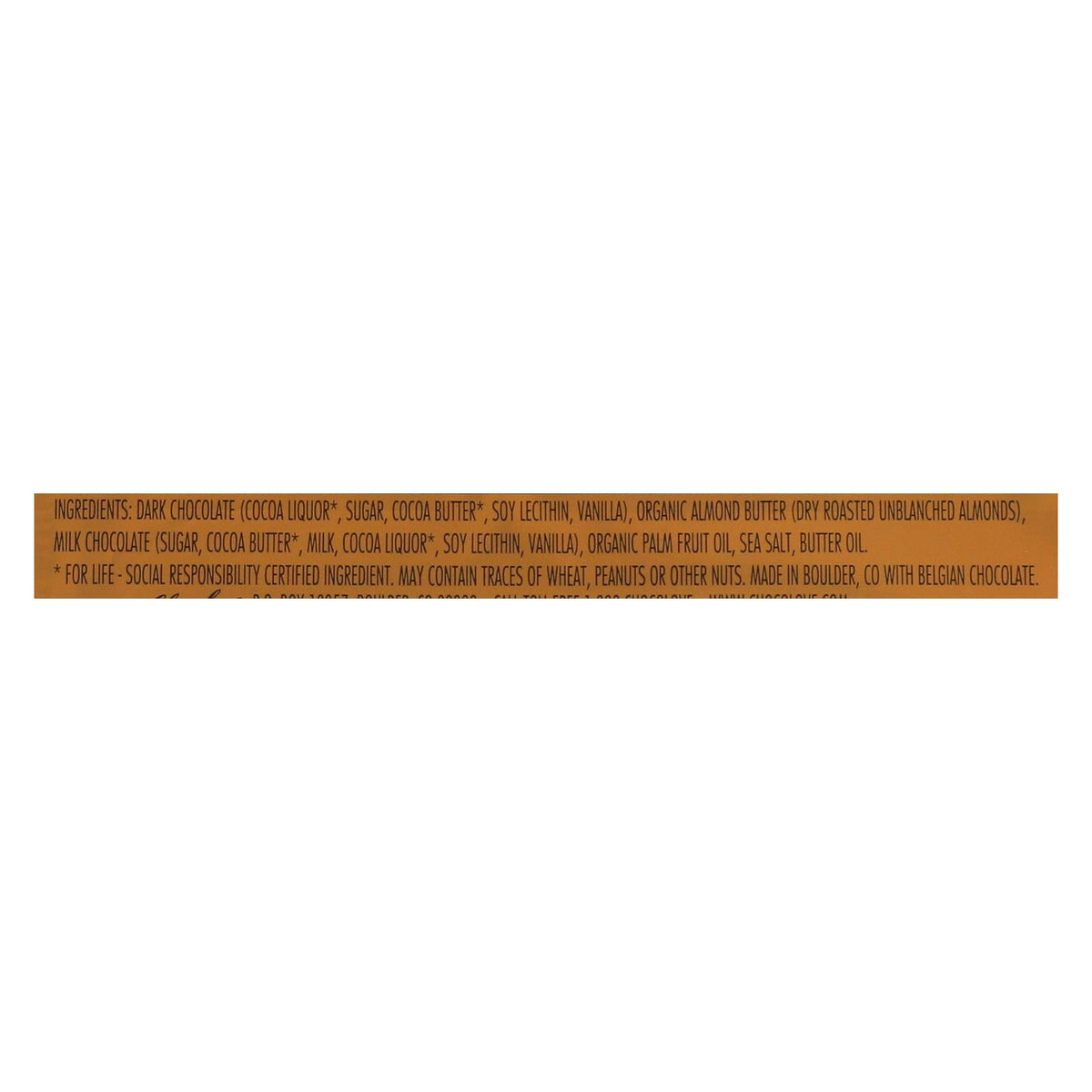 Chocolove Cup Almond Butter Dark Chocolate - 1.2 Oz - Case of 10