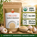 Organic Garlic Granules – For Marinades, Rubs & Roasting