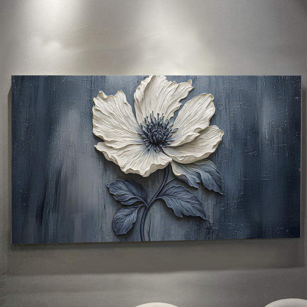 Floral Clay Relief Wall Art
