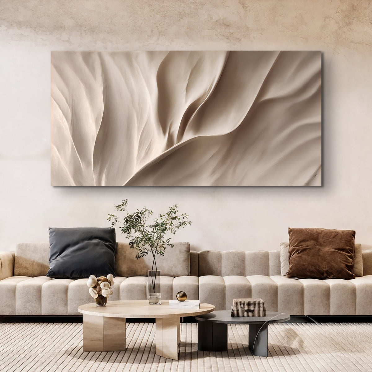 Soft Waves of Elegance Wall Art