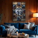 Wolf Collage Wall Art