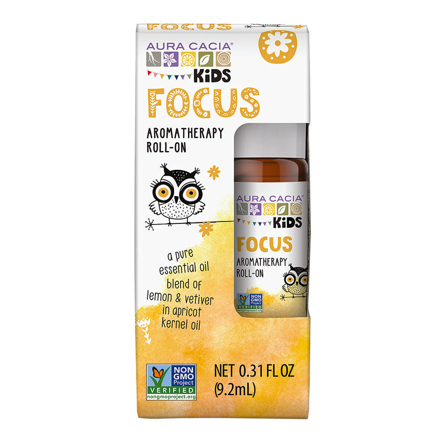 Aura Cacia Kids Focus Essential Oil Roll-On, 0.31 fl oz