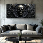 Rose and Skull Wall Art VI